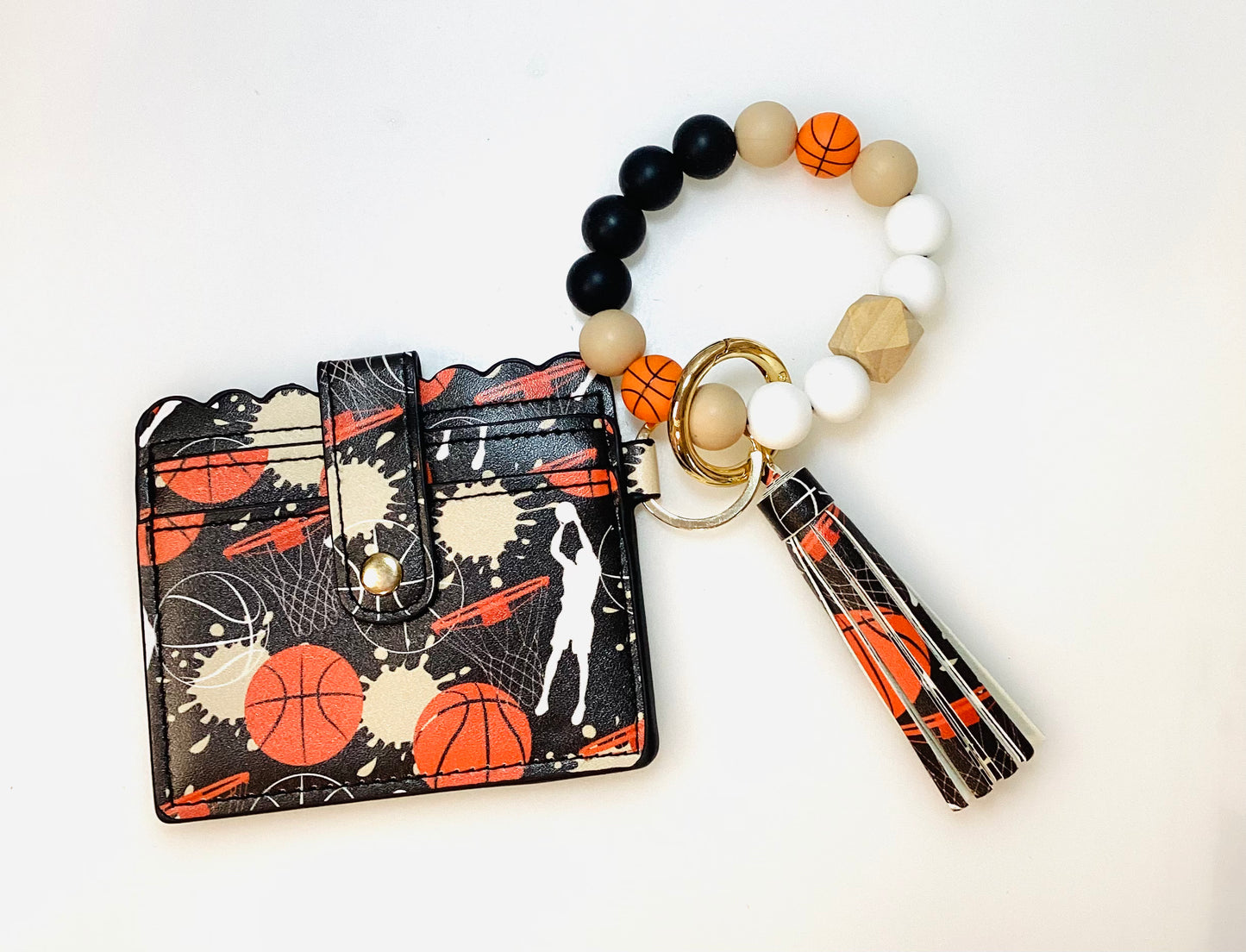 Sports Wallet and Beaded Wristlet