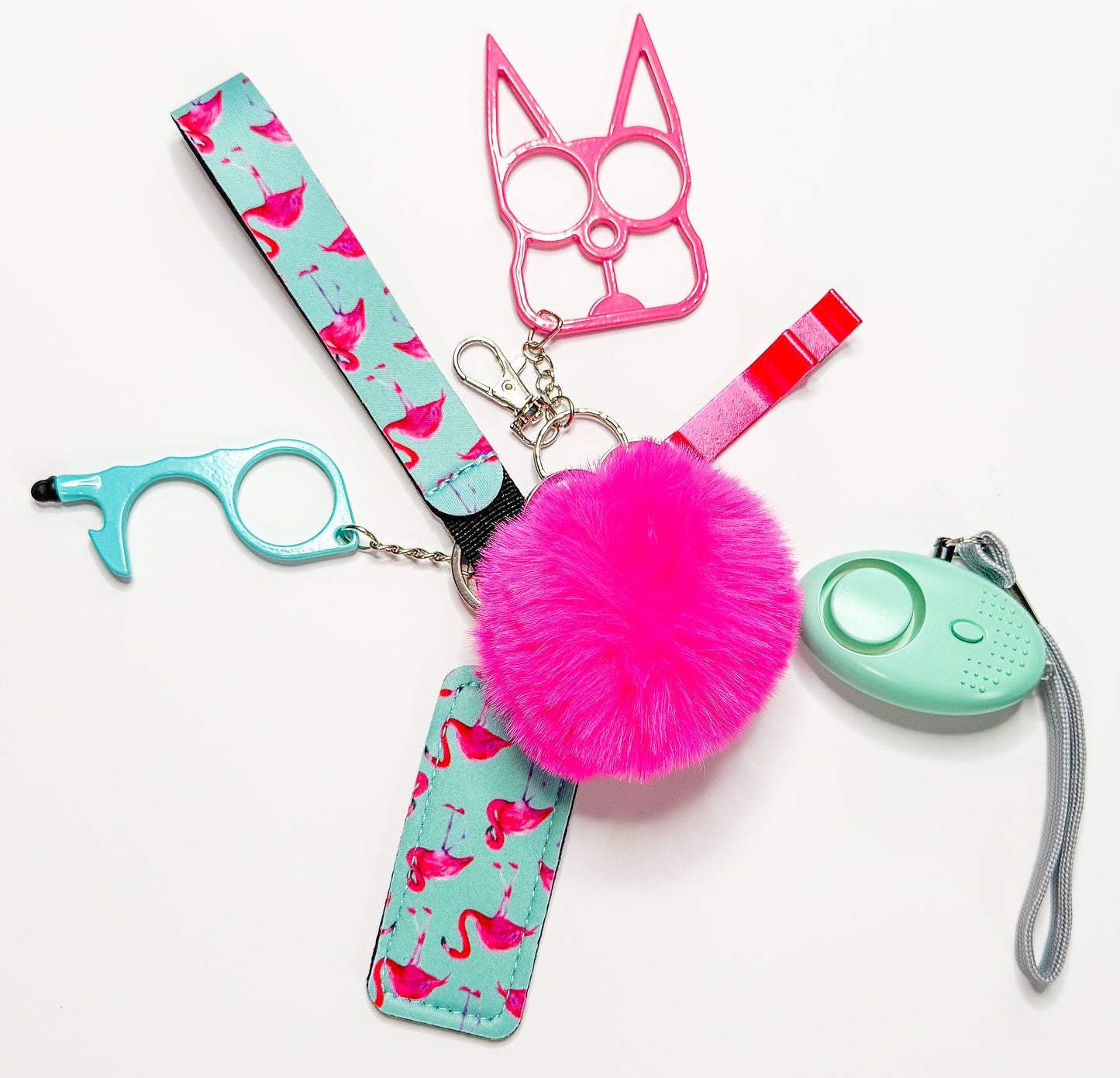 Aunt Mo Chic Safety Keychain Set