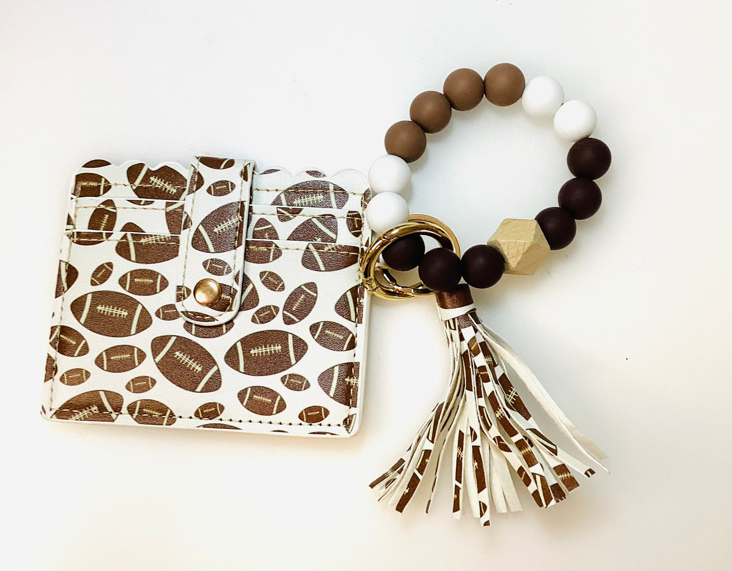 Sports Wallet and Beaded Wristlet