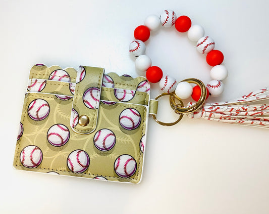 Sports Wallet and Beaded Wristlet
