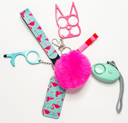 Aunt Mo Chic Safety Keychain Set