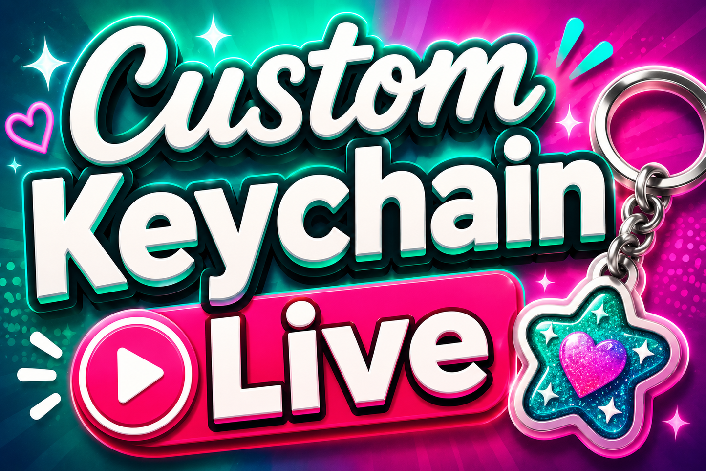 Live Custom Keychain