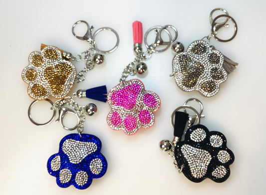 Dazzle Paw Print Charms