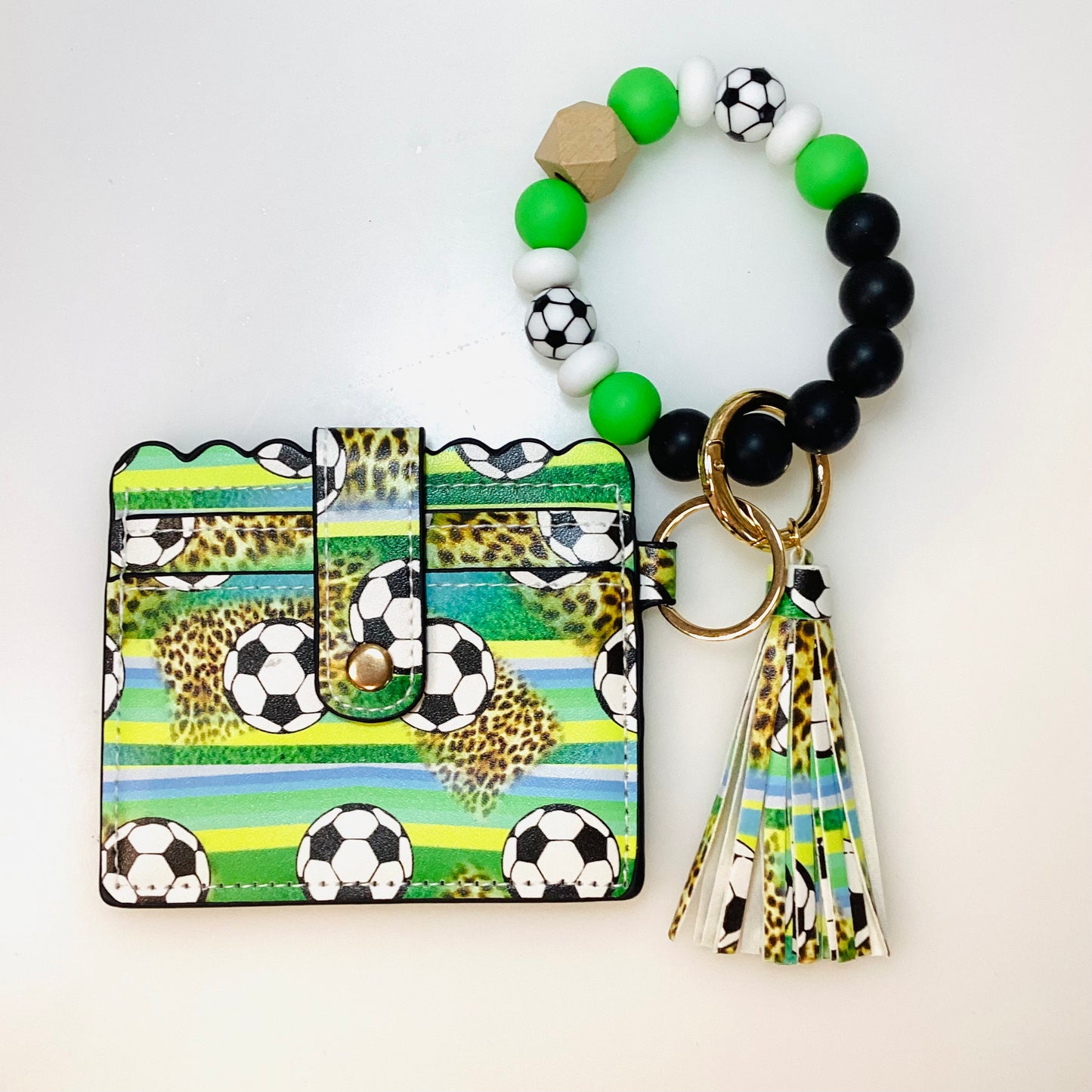 Sports Wallet and Beaded Wristlet